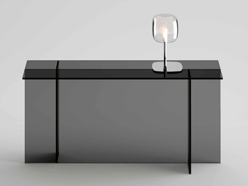 SESTANTE - Rectangular glass console table by Tonelli Design - view 2
